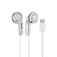  NICEHCK/原道 2022升级一代 平头塞耳机  有线充电 透明 3.5mm