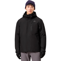 伯希和（Pelliot）【原野】冲锋衣三合一抓绒外套春秋男女户外可拆卸防风防水登山服 【男款】曜石黑/两件套 XL