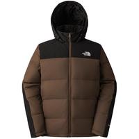 The North Face北面羽绒服男户外保暖防泼水鹅绒4U82 烟熏棕/5EX L