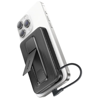 ANKER zolo安克【磁吸+自带线+支架】magsafe无线充电宝10000毫安大容量30W快充移动电源轻薄可上飞机黑