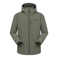 探路者（TOREAD）冲锋衣三合一户外徒步抓绒内胆防水透湿保暖外套男女24年秋冬 松绿-男款-TAWWBM91704 XL