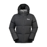 BLACKICE 黑冰 23年女短款连帽650+蓬户外加厚防风保暖羽绒 黑色 XS