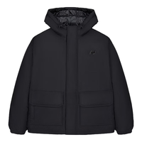 BALANCE 短款鸭绒羽绒服24年男女同款简约保暖连帽外套AMJ43359 BK XL