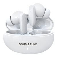 DOUBLE TUNE 鹅卵石系列E2 真无线蓝牙耳机 DT入耳式耳机 超长续航 适用于苹果华为小米手机 白色