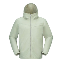 黑冰男户外防风耐磨防泼水连帽弹力软壳衣 黑色 S