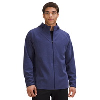 露露乐蒙lululemon丨GridLiner 男士抓绒拉链连帽衫 LM3CZ4S 杂色夜海蓝 XS