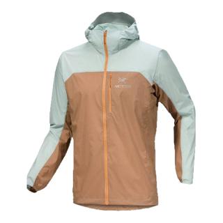 ARC'TERYX 1h可退 加拿大Arc'teryx Squamish Hoody 男士风衣始祖鸟外套 原石绿/砂陶棕Trail Magic