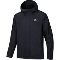 ANTA安踏水壳TD冲锋衣男单层透湿耐磨防风防水户外徒步登山外套夹克 基础黑-7 3XL(男190)