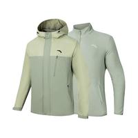 安踏（ANTA）三合一冲锋衣丨水壳2.0防风防暴雨拼色可拆卸硬壳户外男风衣外套 浮游灰/青稞灰-1 2XL(男185)