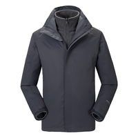 移动端、京东百亿补贴：吉普 冲锋衣夹克男女同款三合一两件套防风衣棉服外套 2368两件套