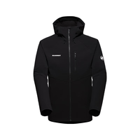 猛犸象（MAMMUT）Mammut猛犸象Ultimate Comfort男士防风防水连帽软壳上衣 0001-黑色 M