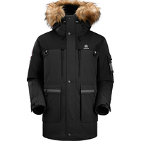 KAILAS凯乐石极地连帽羽绒服-40°户外登山加厚防风鹅绒工装派克服外套男