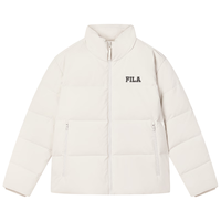 FILA斐乐款羽绒服2024冬保暖多彩女外套通勤商务上衣 蒸汽白-IV L