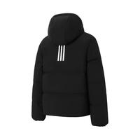 阿迪达斯 （adidas）冬季女士防风保暖上衣连帽运动70%鸭绒羽绒服 S码