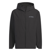 adidas加绒舒适户外连帽软壳衣男装冬季阿迪达斯TERREX 黑色/黑色 L