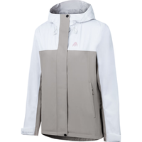 ANTA安踏国家一级水壳2.0冲锋衣 防水硬壳女秋季户外登山露营防风运动外套 【水壳TD】沙粒灰/橡卡其-2 XS  /女155