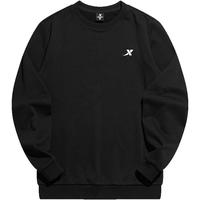 XTEP特步卫衣男春季运动服刺绣针织上衣男装休闲圆领长袖套头衫