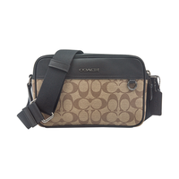 COACH 蔻驰 男士单肩相机包 C4149 QBKHA 棕色 中号