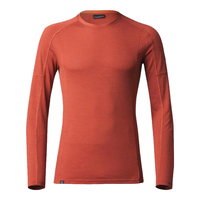 DECATHLON 迪卡侬 美利奴羊毛衫男保暖衫T恤保暖上衣透山地徒步户外上衣FOR1暖橙色XL/180-2487360