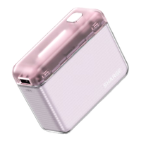 闪极 SHARGE【3C认证】随行充电宝10000毫安时大容量20W快充移动电源轻薄适用苹果15华为小米14荣耀魅族 随行移动电源【樱花粉】