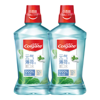 Colgate 高露洁 贝齿漱口水系列元气薄荷味漱口水 500ml*2