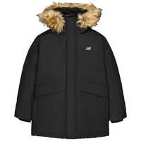 BALANCE NB24羽绒服男女同款秋冬鸭绒连帽毛领中长款外套 BK AMJ43358 L