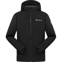 探路者 男款连帽软壳外套