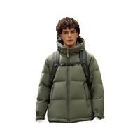 坦博尔 羽绒服男短款宽松休闲90绒连帽外套潮冬装TAF530353J