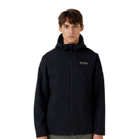 诺诗兰24男士三防软壳衣防油防污防泼男休闲徒步登山外套NXJEH5501E 纯黑色 175/L