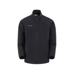 MAMMUT Comfort 男士户外徒步舒适轻便轻量防泼水软壳夹克外套 黑色 L