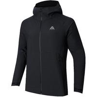 安踏（ANTA）水壳LT冲锋衣丨大地之壳防风雨轻量化单层冲锋衣外套男徒步登山服 基础黑-5 XL(男180)