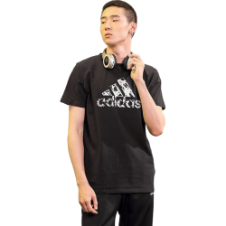 adidas 男子透气舒适圆领休闲运动短袖T恤 2XL码