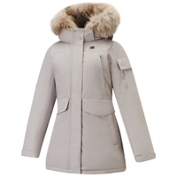 /可隆 KOLON SPORT防水羽绒服 女子户外运动保暖透湿Aurora极光鹅绒服 LKDJ4WTT84-BK 黑色 L