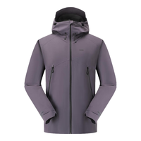 迪卡侬冲锋衣男女户外夹克防风登山防水外套MH500-5116481 暮山紫