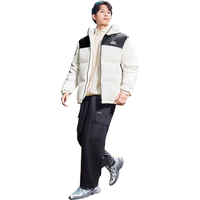 鸿星尔克四防羽绒服男款冬季男士雪山棉服女夹克外套男装 正白 XL