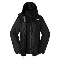 北面(The North Face)三合一冲锋衣女户外运动抓绒内胆防水保暖外套24秋冬预|7QW6 4H0/黑色 M/160