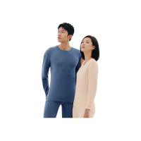 三枪 纯棉圆领 秋衣秋裤套装 男女情侣款 抗静电