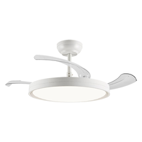 雷士 NVC Lighting照明 雷士 NVC Lighting风扇灯白色大瓦数灯具高亮餐厅吊扇灯隐形客厅灯饰变频三色调光