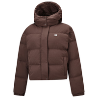 /可隆 KOLON SPORTSECO短款羽绒服 女子户外防风连帽通勤保暖鹅绒服 LKDJ4WTT04-CR 米白 XS