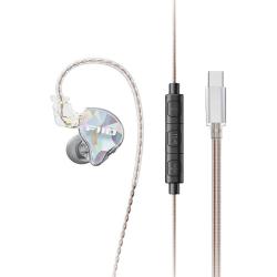 飞傲 动圈 入耳式耳机  有线充电 透明色 3.5mm