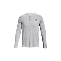 安德玛(UNDERARMOUR)DFO Waffle Henley男子训练运动长袖T恤1302356 摩登灰012 XL