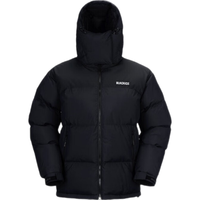 黑冰 24鹅绒700蓬户外防风防水保暖厚款活帽拼色羽绒服男款女款 男款-黑黑 XL