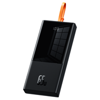 BASEUS 倍思 PPJL65C 移动电源 黑色 20000mAh Type-C 65W 双向快充