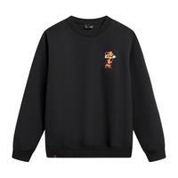 李宁（LI-NING）日进斗金丨卫衣款24龙年中国风刺绣宽松运动上衣AWDU051 黑色-2 XL