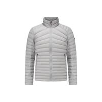 迪卡侬（DECATHLON）短款羽绒服轻薄薄外套户外运动保暖内胆排骨羽绒服TREK100 男款-冰川灰-立领 L