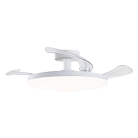 雷士 NVC   Lighting风扇灯餐厅吊扇灯led卧室北欧客厅灯三防 全光谱护眼 枕边风 云逸36寸丨36瓦全光谱丨IP65三防