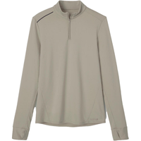 DECATHLON 迪卡侬 运动长袖T恤男秋冬薄绒卫衣训练服健身跑步上衣 卡其色L-4100173