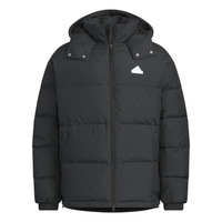 adidas 600蓬拒水防泼防风保暖鸭绒羽绒服面包服冬阿迪达斯轻运动 黑色 M