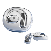 爱国者（aigo）蓝牙耳机挂耳式骨传导概念 气传导耳机 真无线不入耳运动跑步耳机长续航 白色 【颜值担当】时尚配饰白色