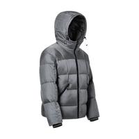 京东京造户外羽绒服连帽三防面包短款羽绒服男士外套 岩灰色 L